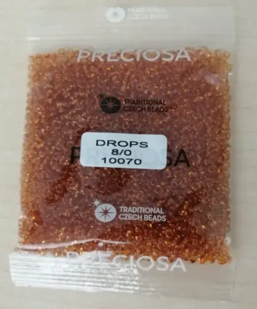 Preciosa Drops Beads 10070 8/0  3.5 Oz