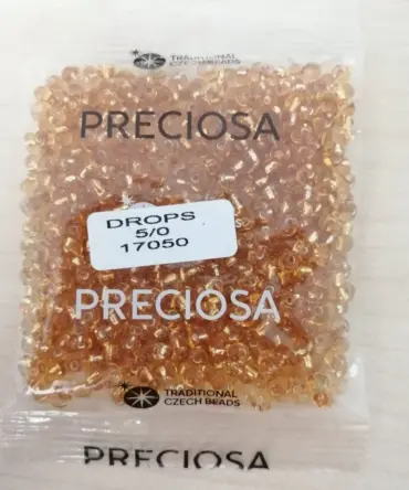 Preciosa Drops Beads 17050 5/0  3.5 Oz