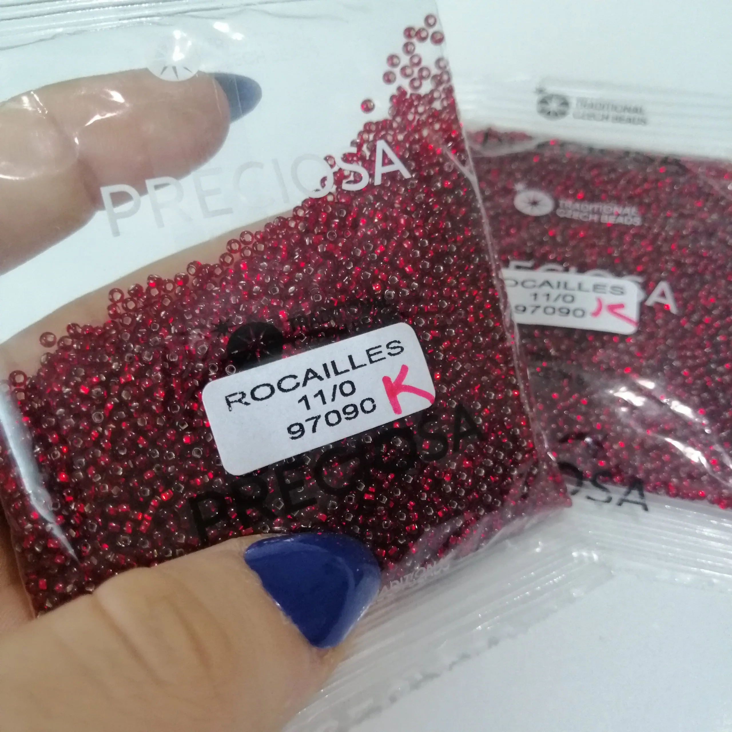 Preciosa Round Seed Beads 97090 11/0 3.5 Oz Square