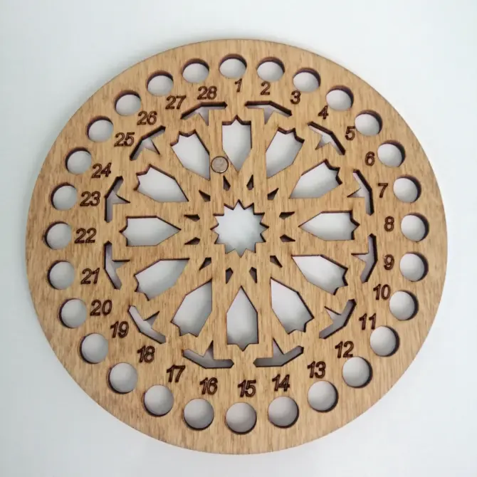 Wooden Cross Stitch Organizer with Small Needle Holder Magnet - Design11 - Image 22