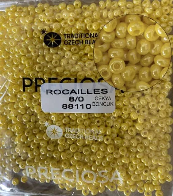 Preciosa Round Seed Beads 88110 8/0 3.5 Oz