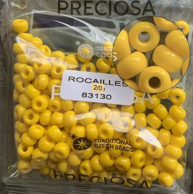Preciosa Round Seed Beads 83130 2/0  3.5 Oz