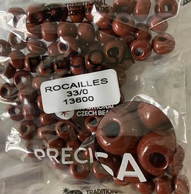 Preciosa Round Seed Beads 13600 33/0 3.5 Oz