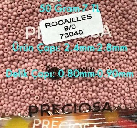 Preciosa Round Seed Beads 73040 9/0 3.5 Oz