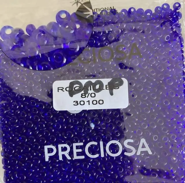 Preciosa Drops Beads 30100 8/0 3.5 Oz
