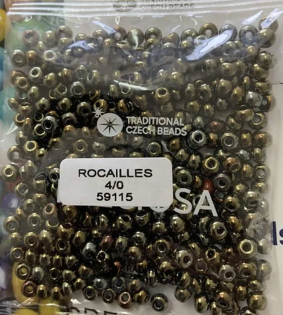 Preciosa Round Seed Beads 59115 4/0 3.5 Oz