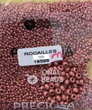 Preciosa Round Seed Beads 18598 10/0 Matte 3.5 Oz