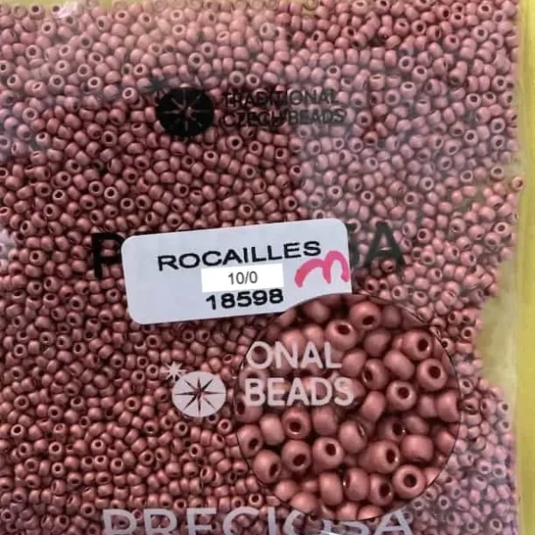Preciosa Round Seed Beads 18598 10/0 Matte 3.5 Oz