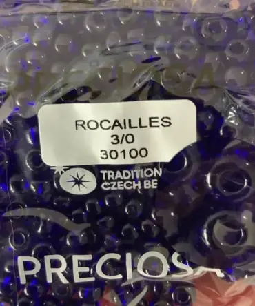 Preciosa Round Seed Beads 30100 3/0 3.5 Oz