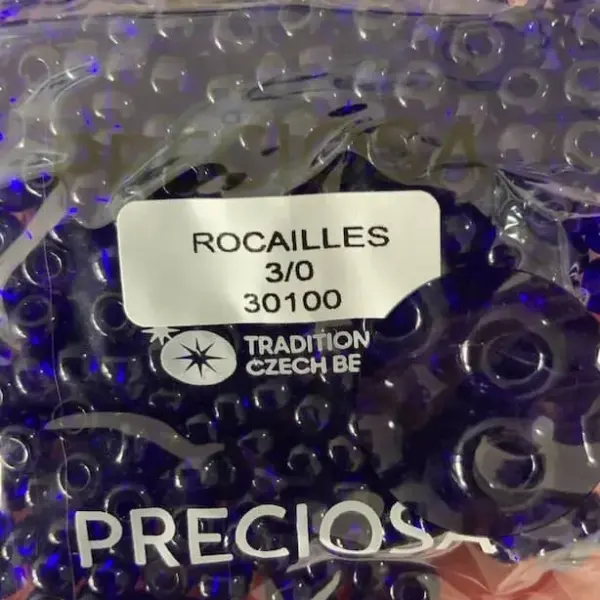 Preciosa Round Seed Beads 30100 3/0 3.5 Oz