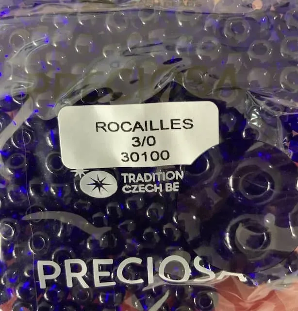 Preciosa Round Seed Beads 30100 3/0 3.5 Oz