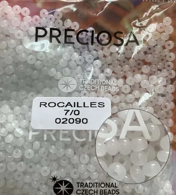 Preciosa Round Seed Beads 02090 7/0 3.5 Oz