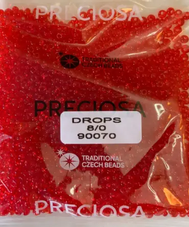 Preciosa Drops Beads 90070 8/0 3.5 Oz