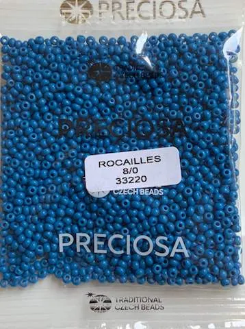 Preciosa Round Seed Beads 33220 8/0 3.5 Oz