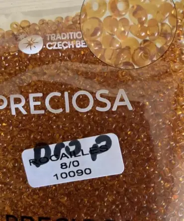 Preciosa Drops Beads 10090 8/0 3.5 Oz