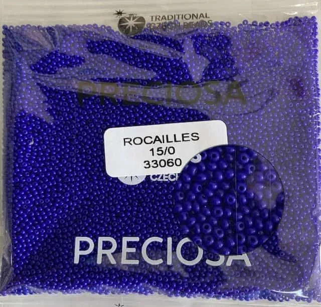 Preciosa Round Seed Beads 33060 15/0 3.5 Oz