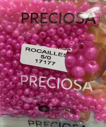 Preciosa Round Seed Beads 17177 5/0 3.5 Oz