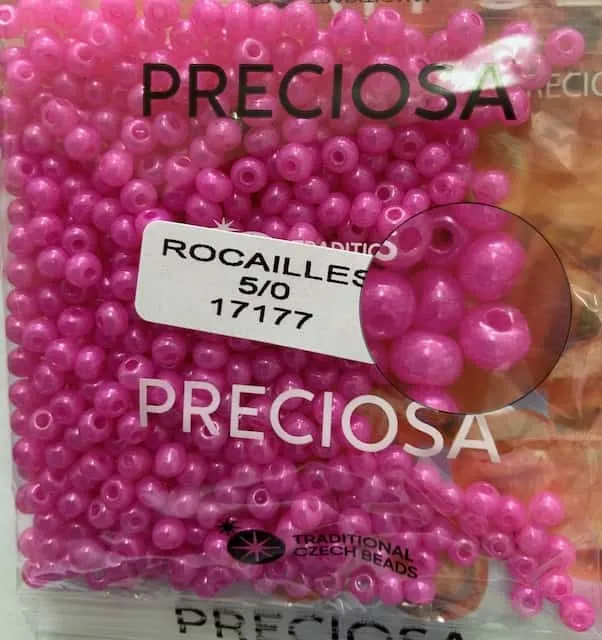 Preciosa Round Seed Beads 17177 5/0 3.5 Oz