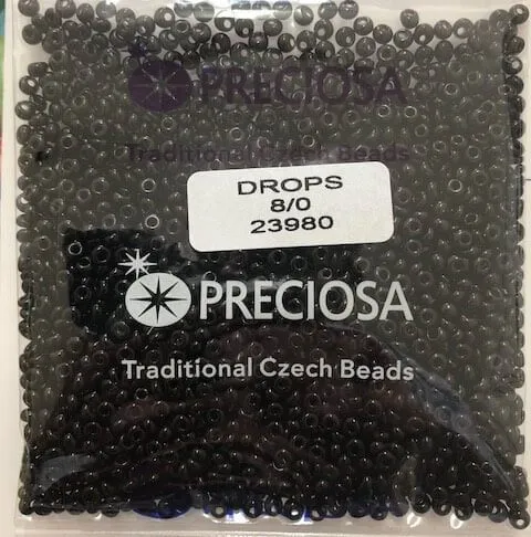 Preciosa Drops Beads 23980 8/0  3.5 Oz