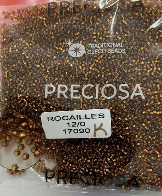 Preciosa Round Seed Beads 17090 12/0 3.5 Oz -Square
