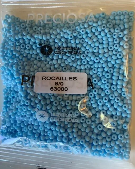 Preciosa Round Seed Beads 63000 8/0 3.5 Oz