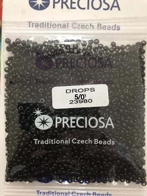 Preciosa Drops Beads 23980 5/0 3.5 Oz