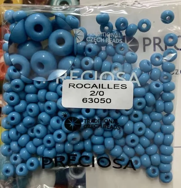 Preciosa Round Seed Beads 63050 2/0 3.5 Oz