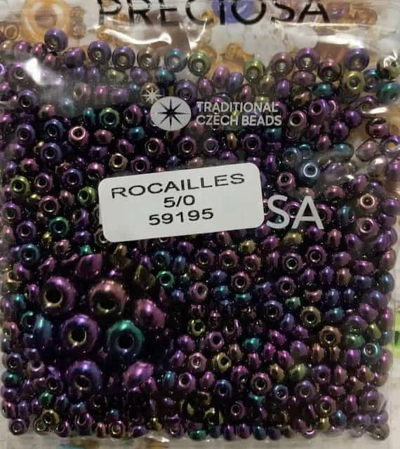 Preciosa Round Seed Beads 59195 5/0  3.5 Oz