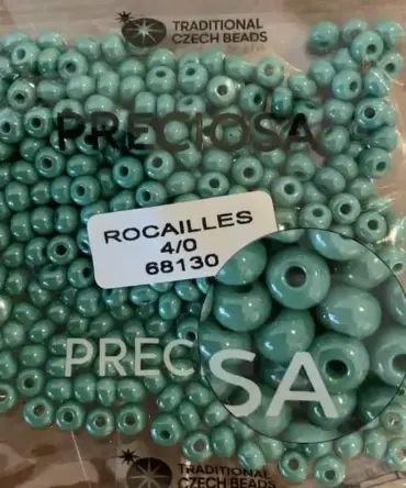 Preciosa Round Seed Beads 68130 4/0 3.5 Oz