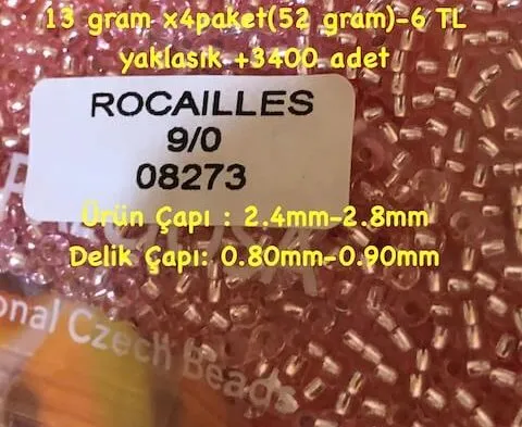 Preciosa Round Seed Beads 08273 9/0  3.5 Oz