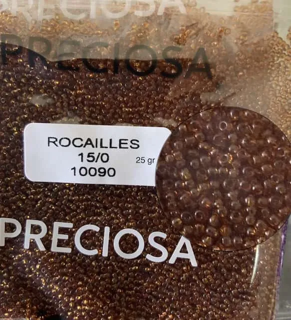 Preciosa Round Seed Beads 10090 15/0 3.5 Oz
