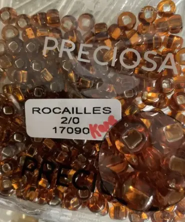 Preciosa Round Seed Beads 17090 2/0 3.5 Oz Square