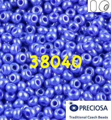 Preciosa Round Seed Beads 38040 5/0 3.5 Oz
