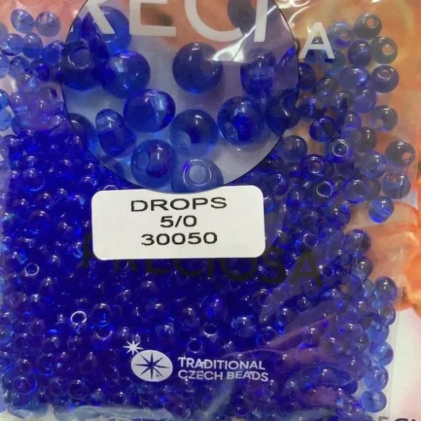 Preciosa Drops Beads 30050 5/0  3.5 Oz