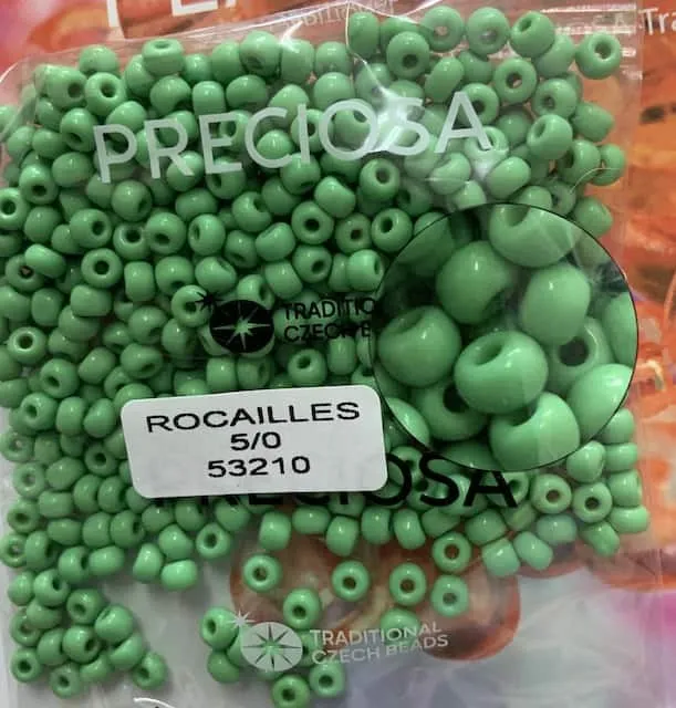 Preciosa Round Seed Beads 53210 5/0 3.5 Oz