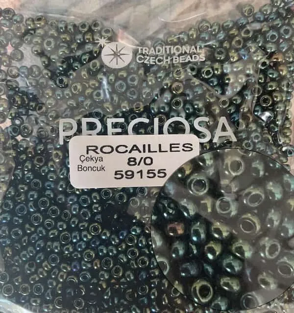 Preciosa Round Seed Beads 59155 8/0 3.5 Oz