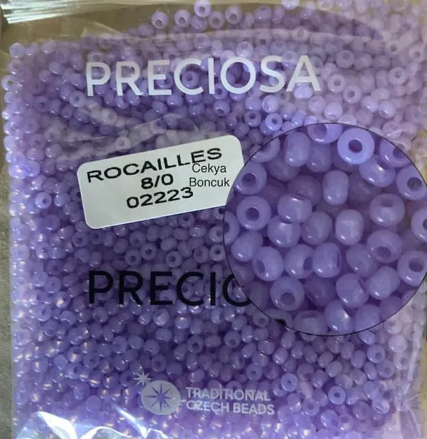 Preciosa Round Seed Beads 02223 8/0 3.5 Oz