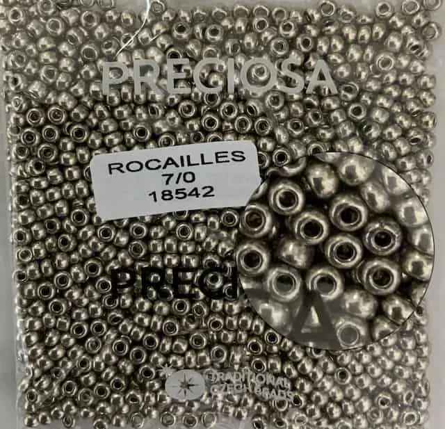 Preciosa Round Seed Beads 18542 7/0 3.5 Oz