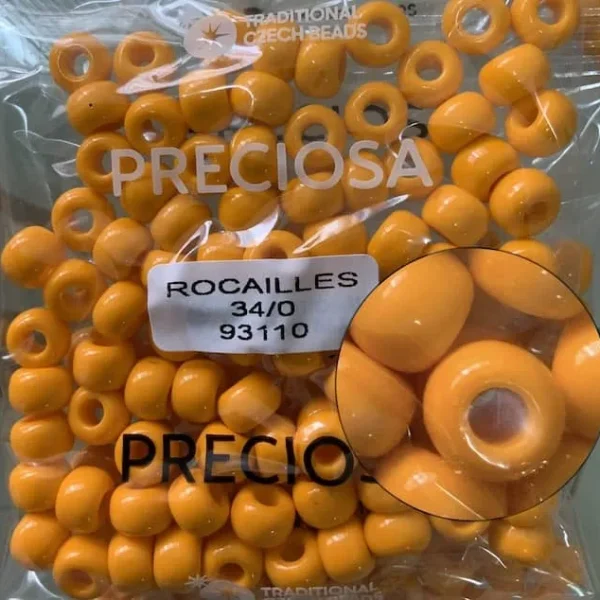 Preciosa Round Seed Beads 93110 34/0 3.5 Oz