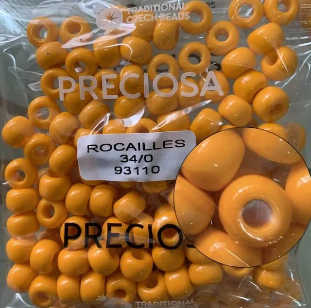 Preciosa Round Seed Beads 93110 34/0 3.5 Oz