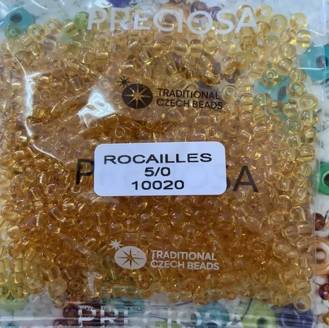 Preciosa Round Seed Beads 10020 5/0 3.5 Oz