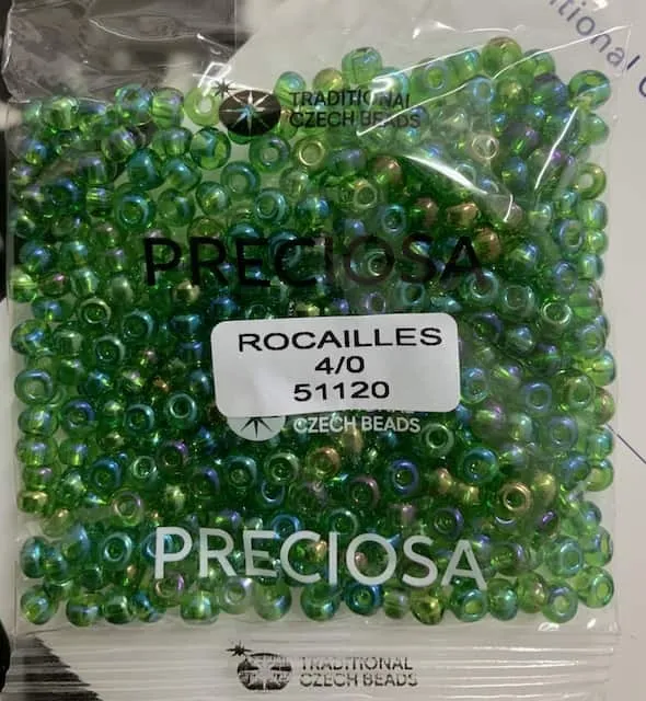Preciosa Round Seed Beads 51120 4/0 3.5 Oz