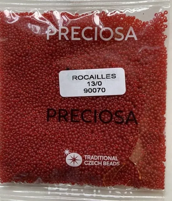Preciosa Round Seed Beads 90070 13/0 3.5 Oz Matte