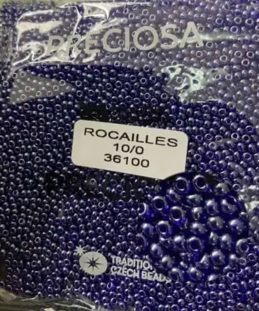 Preciosa Round Seed Beads 36100 10/0 3.5 Oz