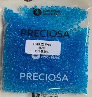 Preciosa Drops Beads 01634 8/0 3.5 Oz
