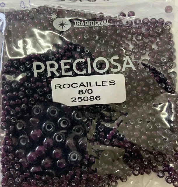 Preciosa Round Seed Beads 25086 8/0 3.5 Oz