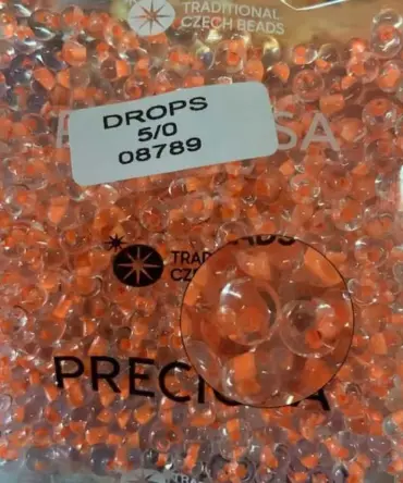 Preciosa Drops Beads 08789 5/0  3.5 Oz