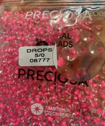 Preciosa Drops Beads 08777 5/0 3.5 Oz