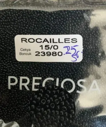 Preciosa Round Seed Beads 23980 15/0 3.5 Oz