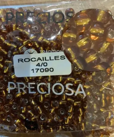 Preciosa Round Seed Beads 17090 4/0 3.5 Oz